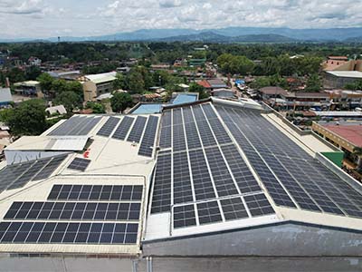 Sėkmingas 250 kW saulės energijos įrengimas ant stogo Filipinuose